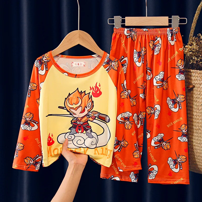 Goku Sun Wukong Children's Pajama Set Cartoon Long Sleeve Home Pyjamas Children's Clothing for Boy Pijama Spring Autumn
Goku Sun Wukong Children's Pajama Set Cartoon Long Sleeve Home Pyjamas Children's Clothing for Boy Pijama Spring Autumn