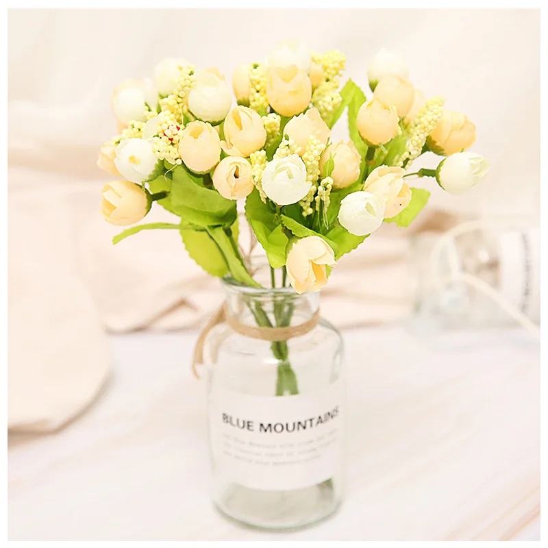 Artificial Flowers, 15 Heads, Mini Rose Buds, Champagne Silk Flowers, Wedding Bridal Bouquets, Valentine's Day, Home Decoration
Artificial Flowers, 15 Heads, Mini Rose Buds, Champagne Silk Flowers, Wedding Bridal Bouquets, Valentine's Day, Home Decoration