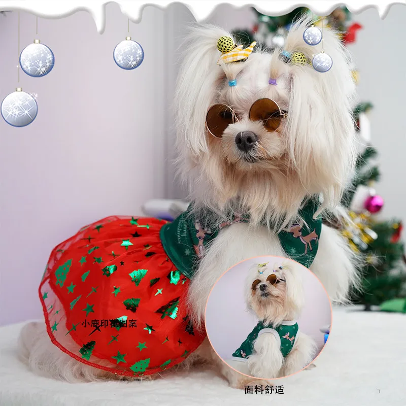 Pet Christmas Coat Dog Dress Red Skirt Pet Cat Warm Dress Bow Skirt Dog Princess Winter Dresses New Year Party Cosplay Costume
Pet Christmas Coat Dog Dress Red Skirt Pet Cat Warm Dress Bow Skirt Dog Princess Winter Dresses New Year Party Cosplay Costume