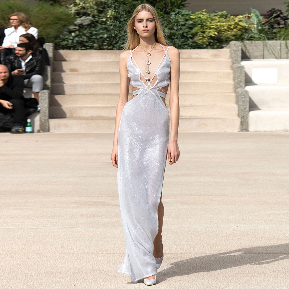 Elegant Party Dress Sexy V-neck Solid Lace-up Formal Occasion Dresses Birthday Evening Robe 2023 Summer Hollow Out Vestidos
Elegant Party Dress Sexy V-neck Solid Lace-up Formal Occasion Dresses Birthday Evening Robe 2023 Summer Hollow Out Vestidos