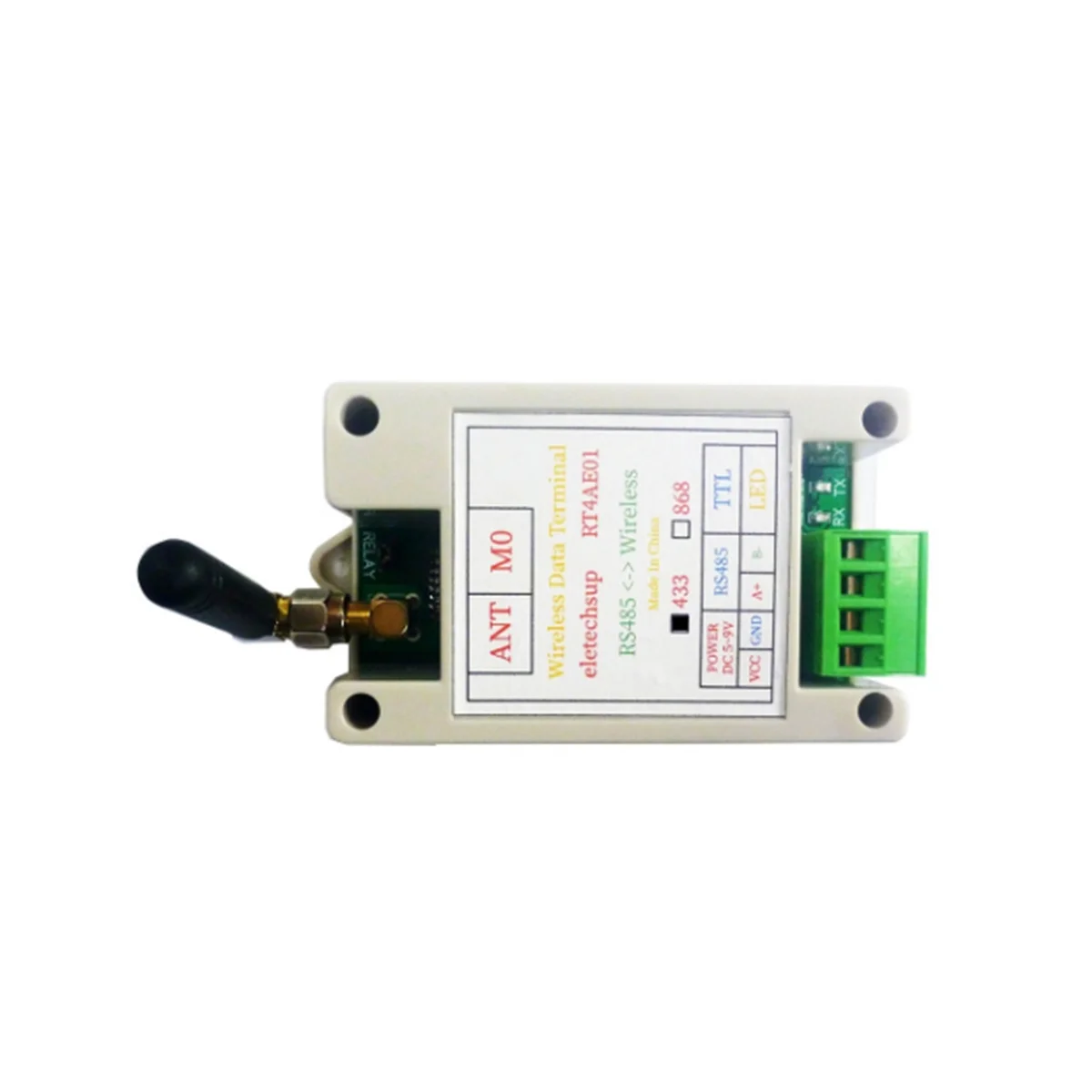 RS485 RS232 USB Wireless Transceiver 20DBM 433M Transmitter and Receiver VHF/UHF Radio Modem(RS485)
RS485 RS232 USB Wireless Transceiver 20DBM 433M Transmitter and Receiver VHF/UHF Radio Modem(RS485)