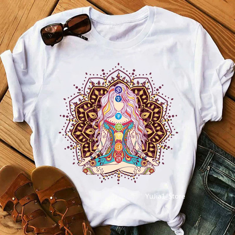 Harajuku Summer Women T shirt Kawaii Yo Ga Buddha Mandala Print Oversized T-shirts Female Funny Style short sleeve Clothes tops
Harajuku Summer Women T shirt Kawaii Yo Ga Buddha Mandala Print Oversized T-shirts Female Funny Style short sleeve Clothes tops