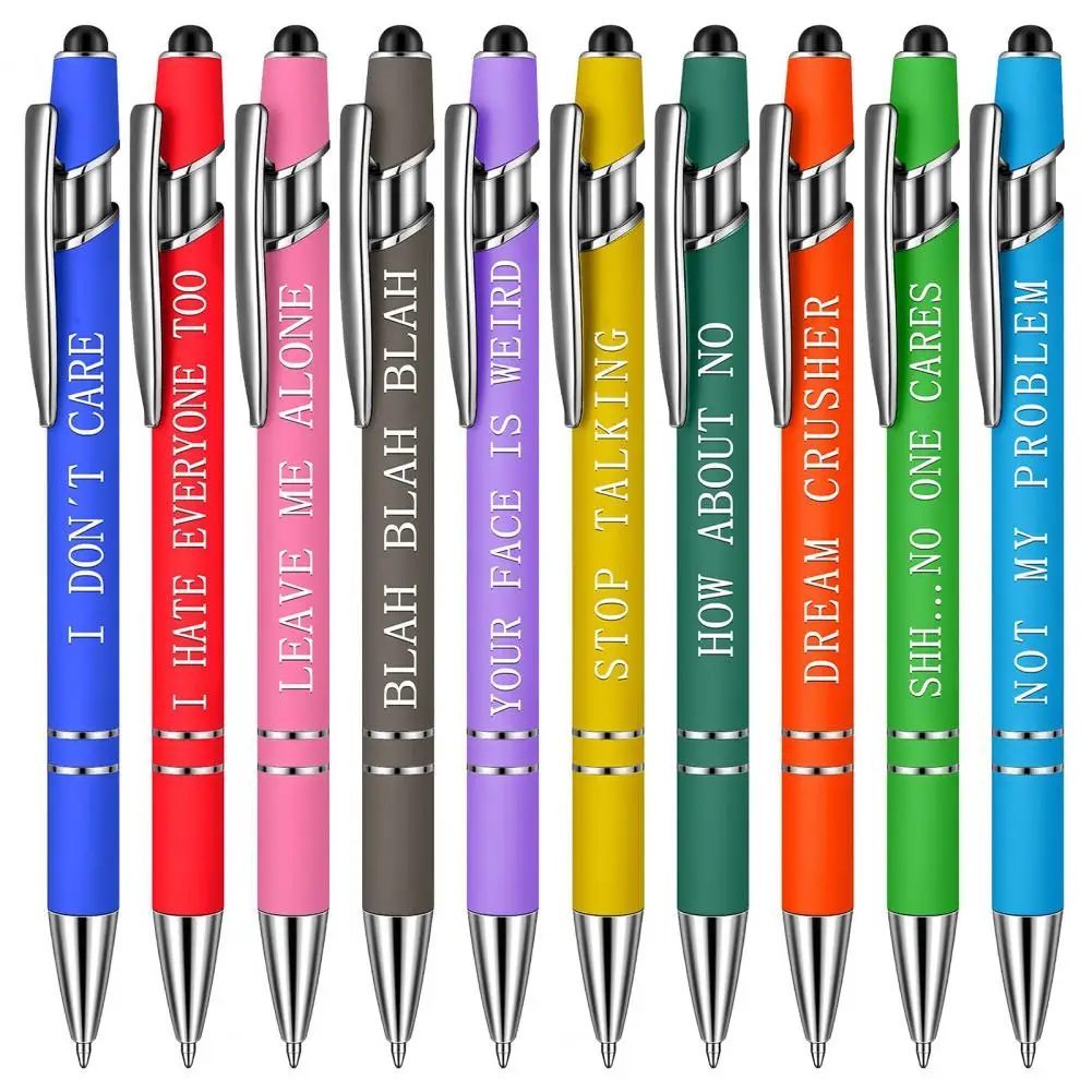 Gel Pens 10Pcs Practical Refill Replaceable No Odor Inspirational Text Ballpoint Pens for School
Gel Pens 10Pcs Practical Refill Replaceable No Odor Inspirational Text Ballpoint Pens for School