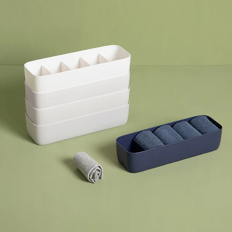 Household Bedroom Five Compartment Sock Storage Box Can Be Stacked With Abs Material Three Compartment Underwear And Underwear S
Household Bedroom Five Compartment Sock Storage Box Can Be Stacked With Abs Material Three Compartment Underwear And Underwear S