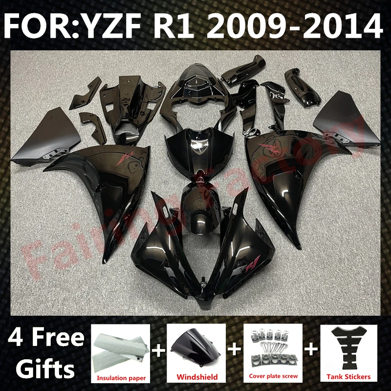 Новинка, обтекатель для мотоцикла из АБС-пластика, подходит для YZF R1 2009 2010 2011 2012 2013 годов, Обтекатели для кузова, набор черных обтекателей
Новинка, обтекатель для мотоцикла из АБС-пластика, подходит для YZF R1 2009 2010 2011 2012 2013 годов, Обтекатели для кузова, набор черных обтекателей