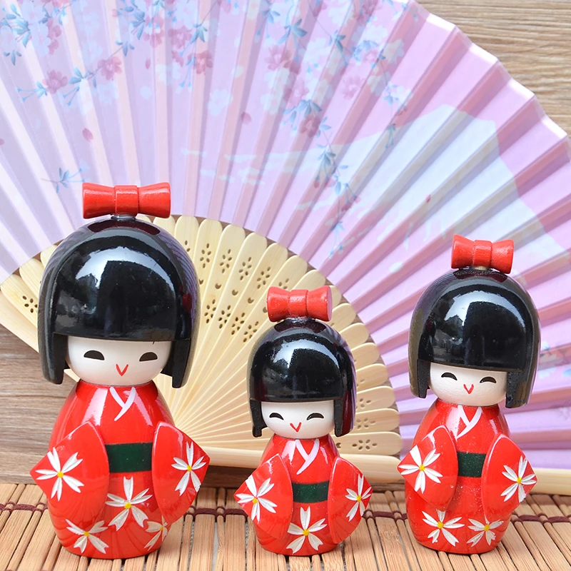 

Japanese Puppet Kimono Sakura Doll Decoration Sushi Restaurant Gift Desktop Girl Ornament