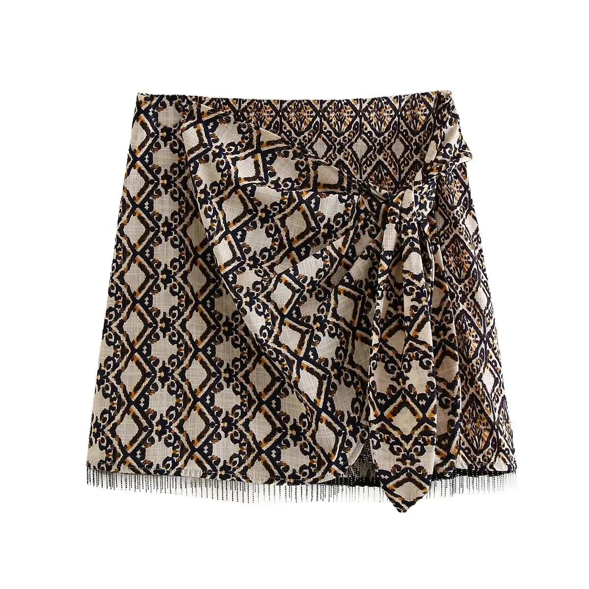 2023 Summer Fashion Tassel Knotted Mini Skirt Women Casual Chic High Waist A-Line Skirts Elegant Print Office Ladies Sexy Bottom
2023 Summer Fashion Tassel Knotted Mini Skirt Women Casual Chic High Waist A-Line Skirts Elegant Print Office Ladies Sexy Bottom