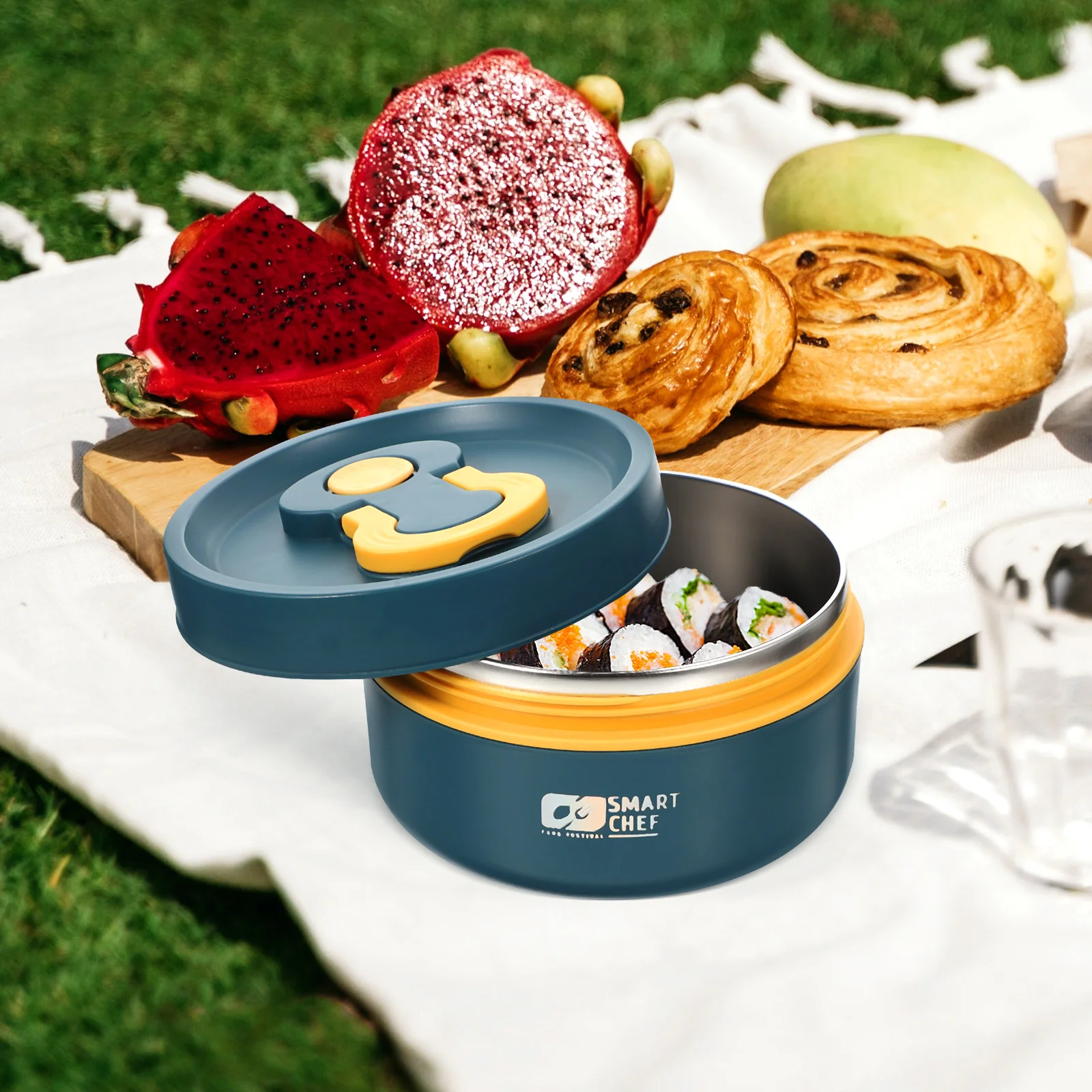 Stainless Steel Lunch Box Reusable Food Container Household Accessory Convenient Compact Supply Wear-resistant Fruit Containers
Stainless Steel Lunch Box Reusable Food Container Household Accessory Convenient Compact Supply Wear-resistant Fruit Containers