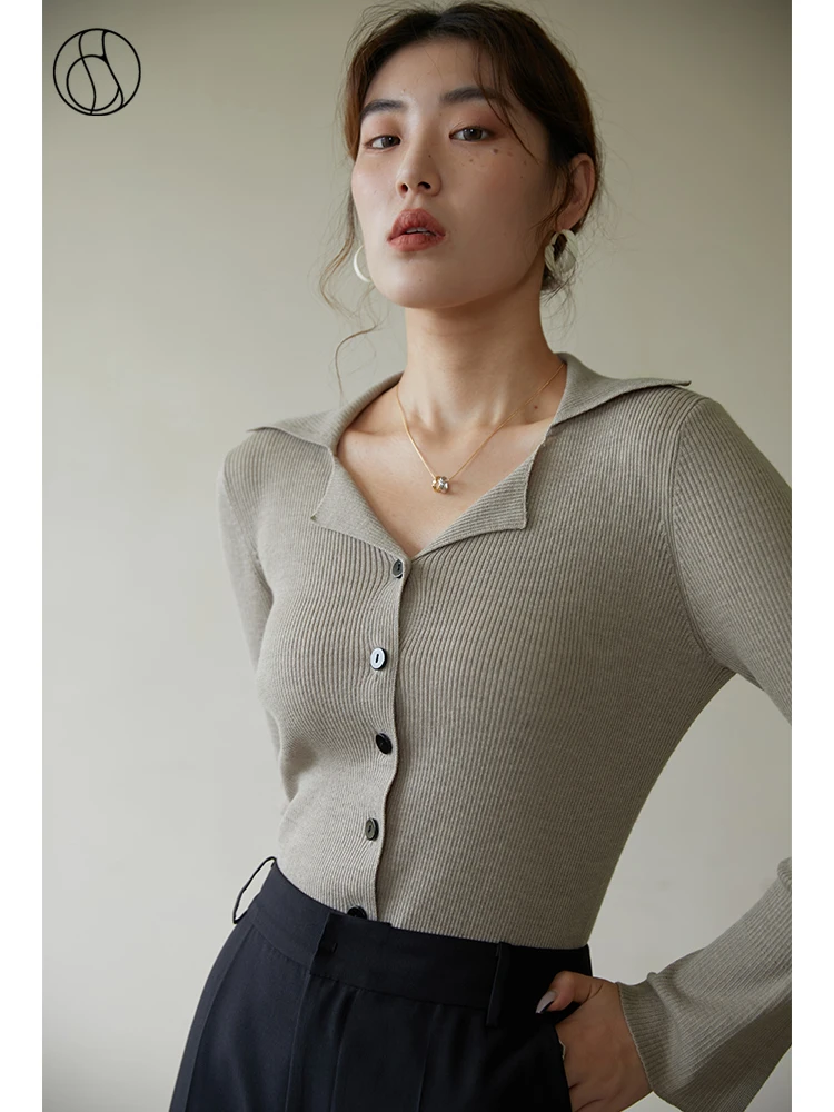 DUSHU Women Winter Sweater Clothes Design Retro Lapel Slim Sweater Cardigans 2021 New All-match Solid Simple Bottoming Shirts
DUSHU Women Winter Sweater Clothes Design Retro Lapel Slim Sweater Cardigans 2021 New All-match Solid Simple Bottoming Shirts