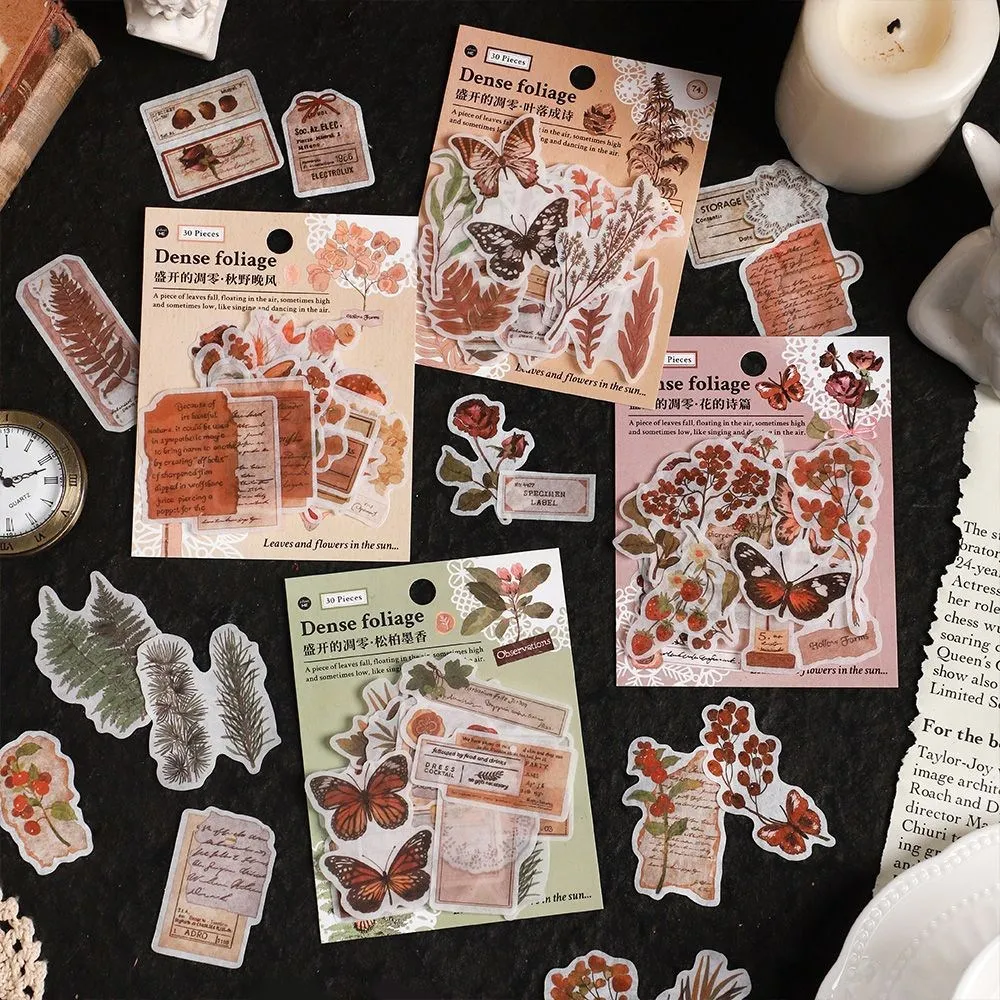 30 Pcs Seasonal Wild Plant Aesthetic Flower Fall Leaves Stickers Decals Sets For Scrapbooking Diary Album Envelop And Journals
30 Pcs Seasonal Wild Plant Aesthetic Flower Fall Leaves Stickers Decals Sets For Scrapbooking Diary Album Envelop And Journals