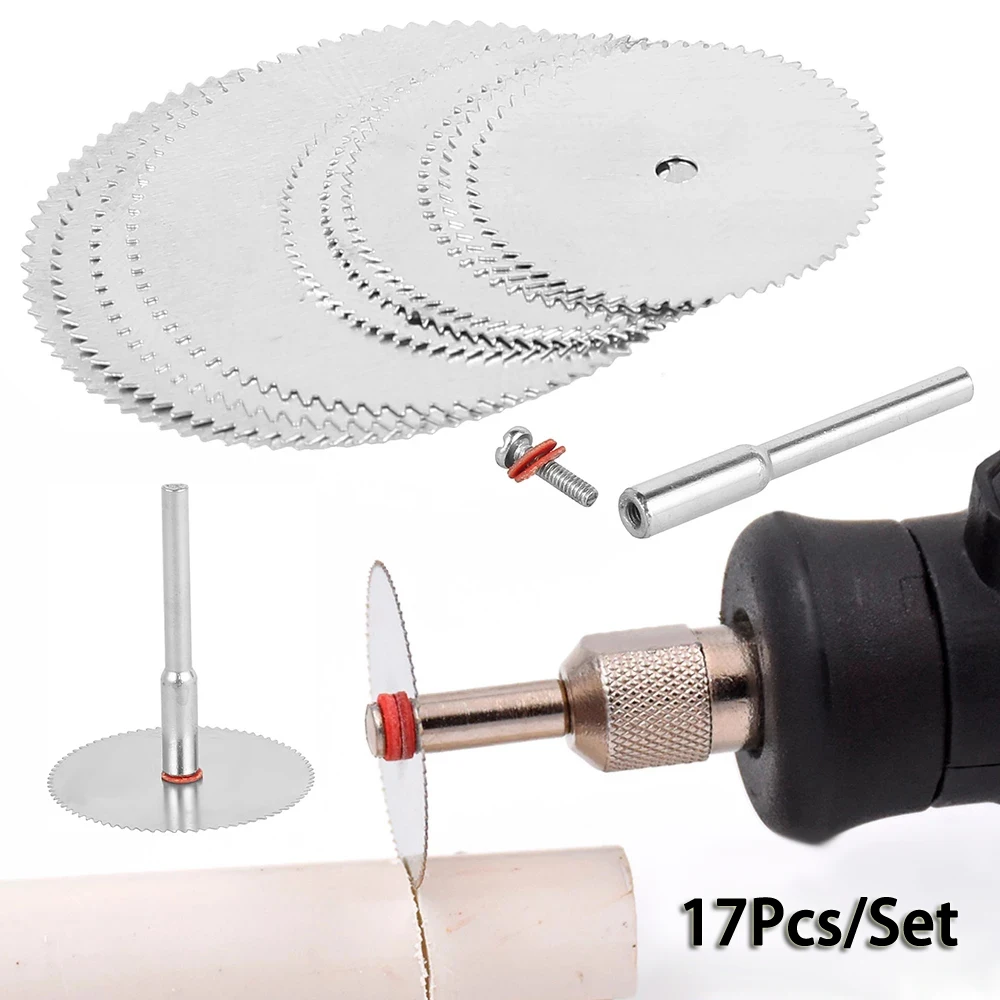 17Pcs Mini Circular Saw Blades Hss Electric Grinding Cutting Disc Metal Cutter Rotary Tool Electric Grinding Wood Cutting Disc
17Pcs Mini Circular Saw Blades Hss Electric Grinding Cutting Disc Metal Cutter Rotary Tool Electric Grinding Wood Cutting Disc