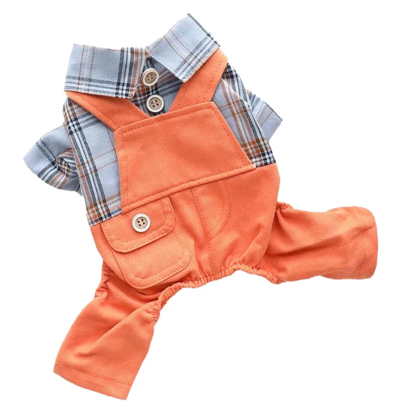 New Dog Cat Jumpsuit Spring Plaid Shirt Overalls For Dogs Costume Cotton Jumpsuits Chihuahua Summer York Mascotas Pet Clothes
New Dog Cat Jumpsuit Spring Plaid Shirt Overalls For Dogs Costume Cotton Jumpsuits Chihuahua Summer York Mascotas Pet Clothes