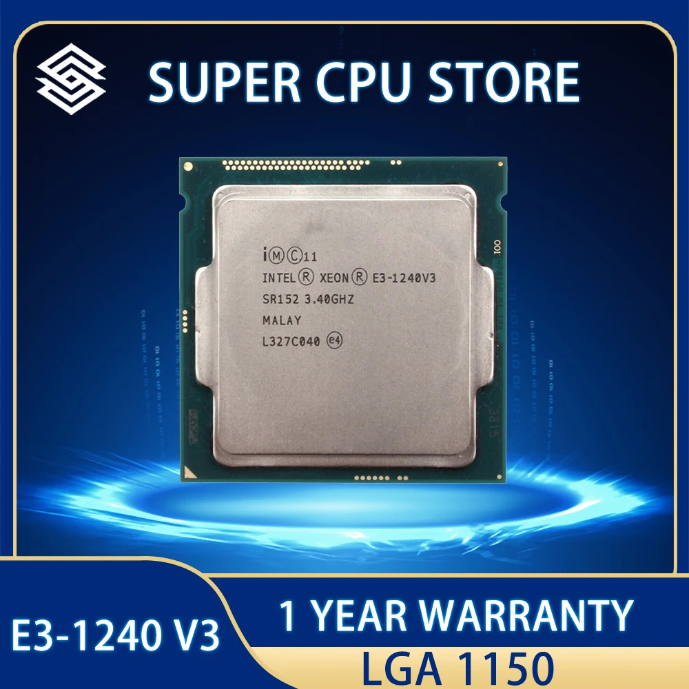 Процессор Intel Xeon E3-1240 v3, E3 1240v3, E3 1240 v3, процессор 8 Мб, 80 Вт, 3,4 ГГц, четырехъядерный, восемь потоков, LGA 1150
Процессор Intel Xeon E3-1240 v3, E3 1240v3, E3 1240 v3, процессор 8 Мб, 80 Вт, 3,4 ГГц, четырехъядерный, восемь потоков, LGA 1150