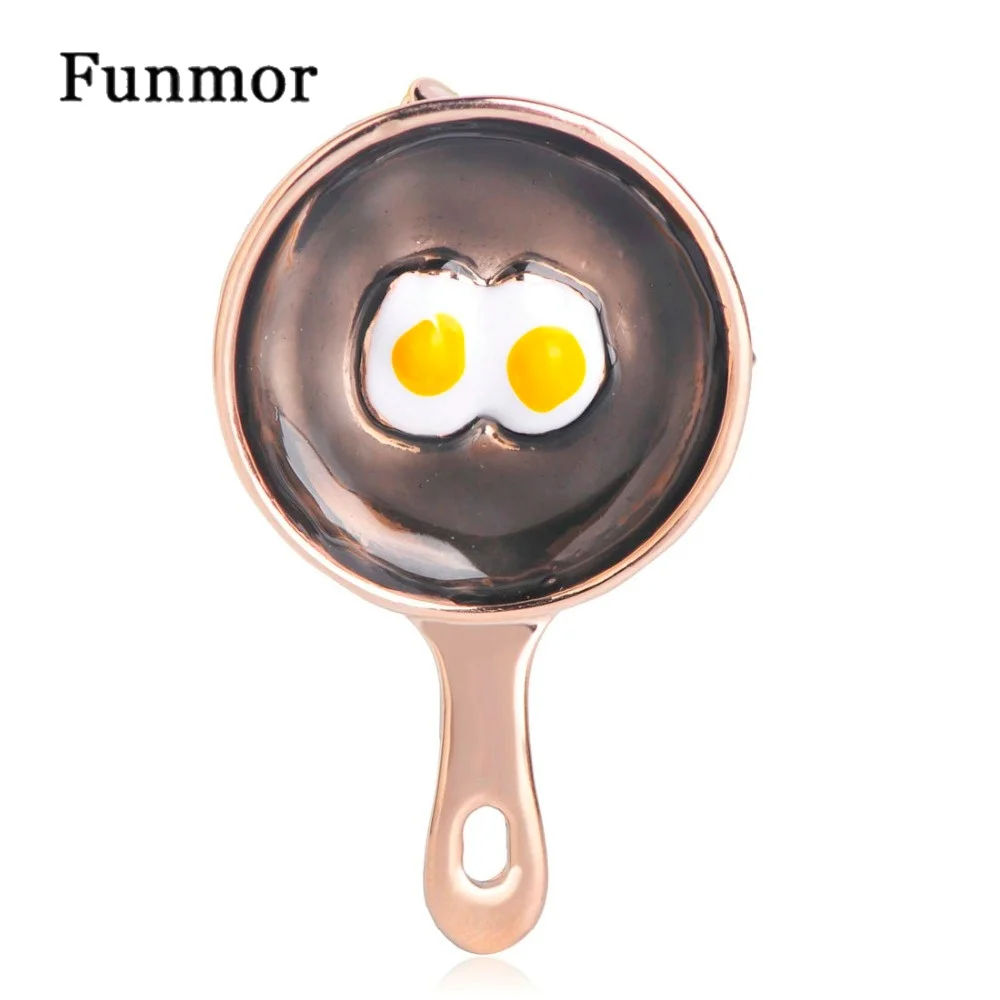 Funmor Saucepan Fried Eggs Shape Brooch Corsage Gold Color Harajuku Vivid Enamel Women Men Chef Cook Badge Icon Small Brooches
Funmor Saucepan Fried Eggs Shape Brooch Corsage Gold Color Harajuku Vivid Enamel Women Men Chef Cook Badge Icon Small Brooches