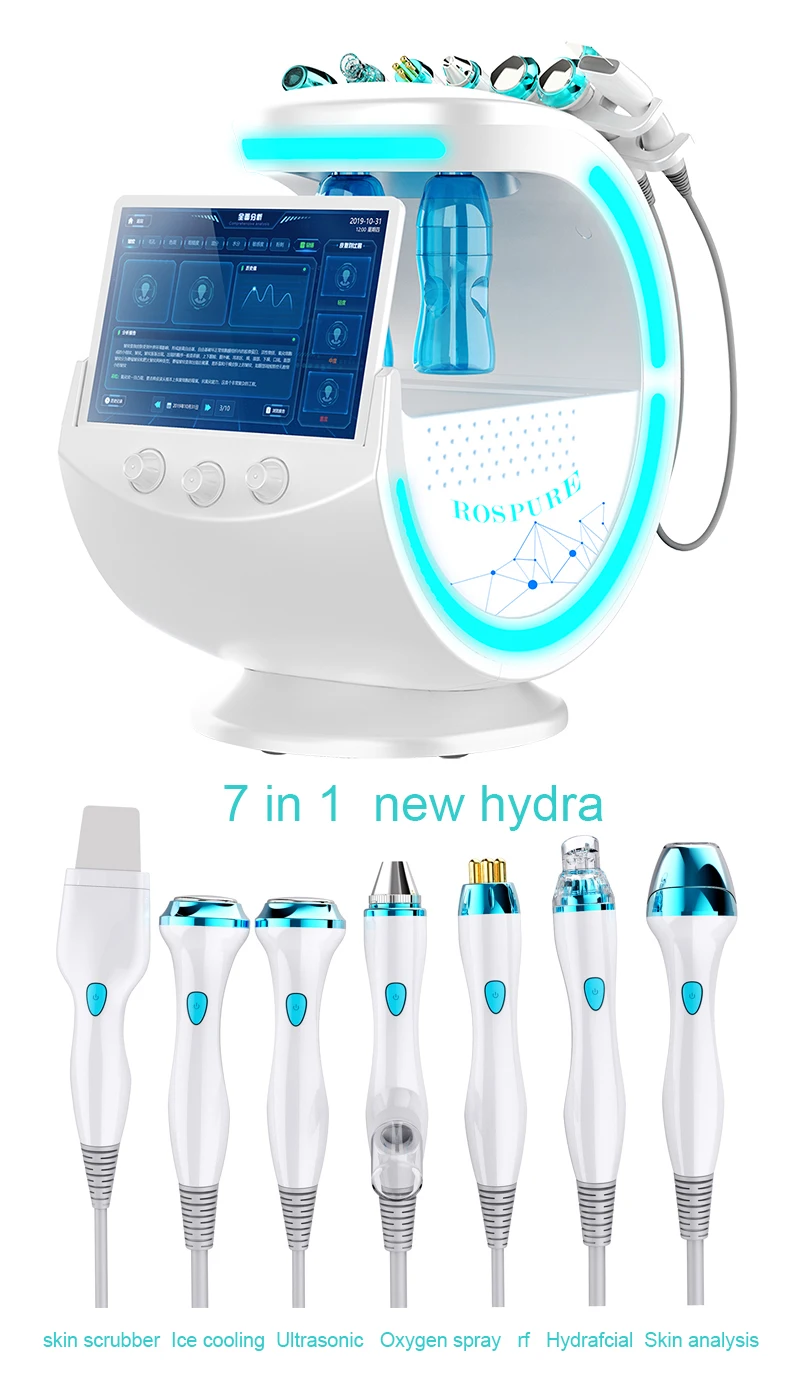 Korean Intelligent Ice Blue Dermabrasion Facial Machine With Skin Analysis Diagnosis RF+Ultrasound+Ion+Cooling System
Korean Intelligent Ice Blue Dermabrasion Facial Machine With Skin Analysis Diagnosis RF+Ultrasound+Ion+Cooling System