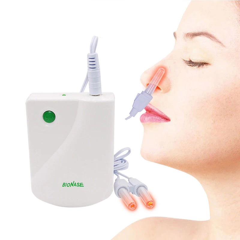 

Sinusitis Rhinitis Cure Therapy BioNase Nose Treatment Nasal Massage Device Cure Hay Fever Low Frequency Pulse Laser Health Care