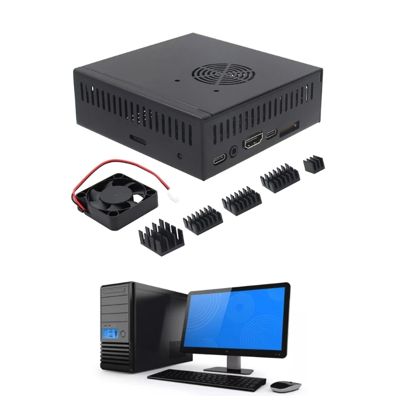 Металлическая фотовспышка N506 с 5 алюминиевыми радиаторами-для Orange Pi 5/5B
Металлическая фотовспышка N506 с 5 алюминиевыми радиаторами-для Orange Pi 5/5B