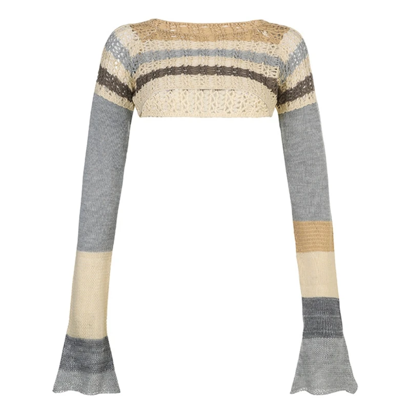 CPDD White Knitted Y2K T-Shirts Women Patchwork Clothes Hollow Out Bandage Slim Sexy Long Sleeve Cropped Vintage Sweater Tops
CPDD White Knitted Y2K T-Shirts Women Patchwork Clothes Hollow Out Bandage Slim Sexy Long Sleeve Cropped Vintage Sweater Tops