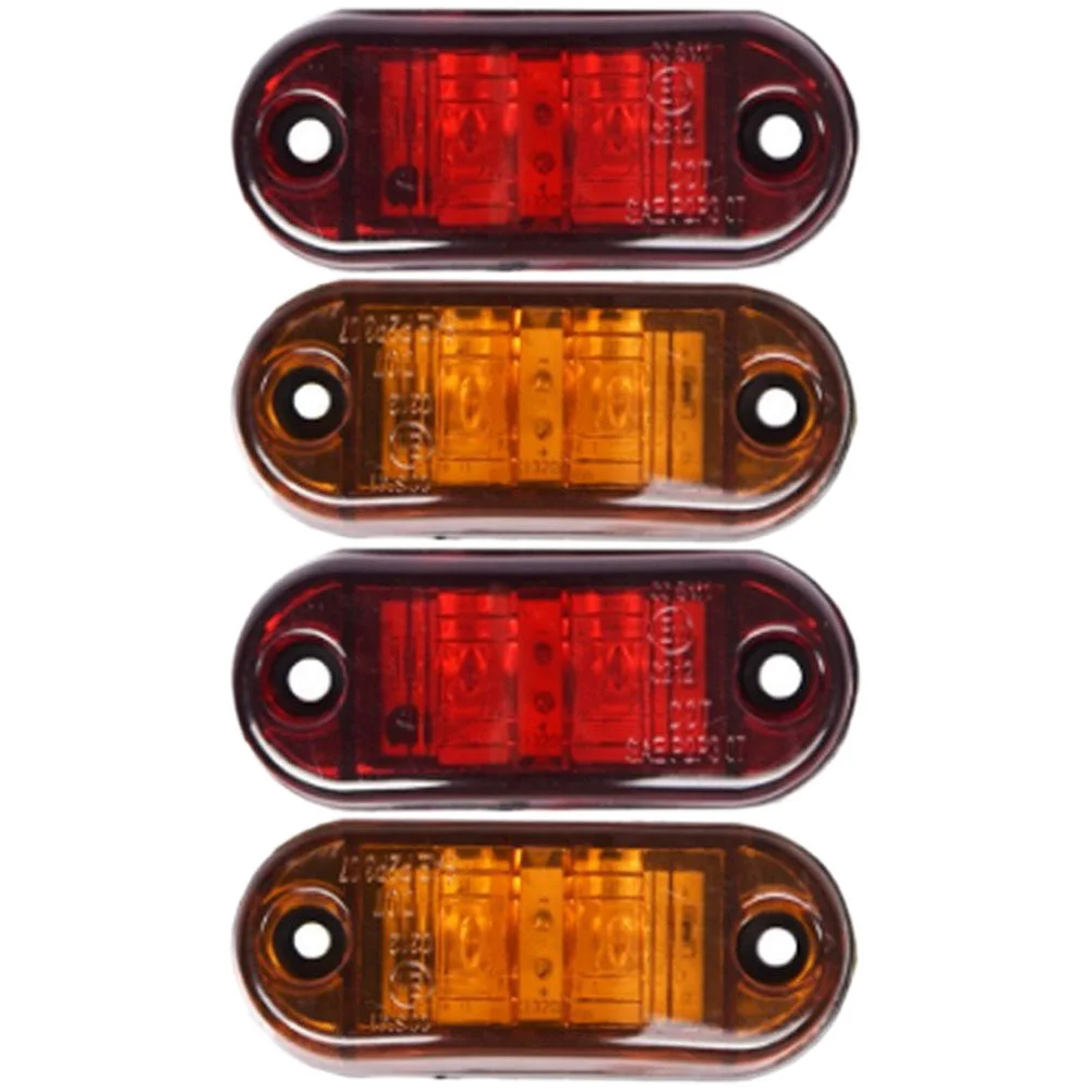 4 Pcs Trailer Marker Lights Amber Red Truck Parts Tail RV LED Trucks Van Side Indicators
4 Pcs Trailer Marker Lights Amber Red Truck Parts Tail RV LED Trucks Van Side Indicators
