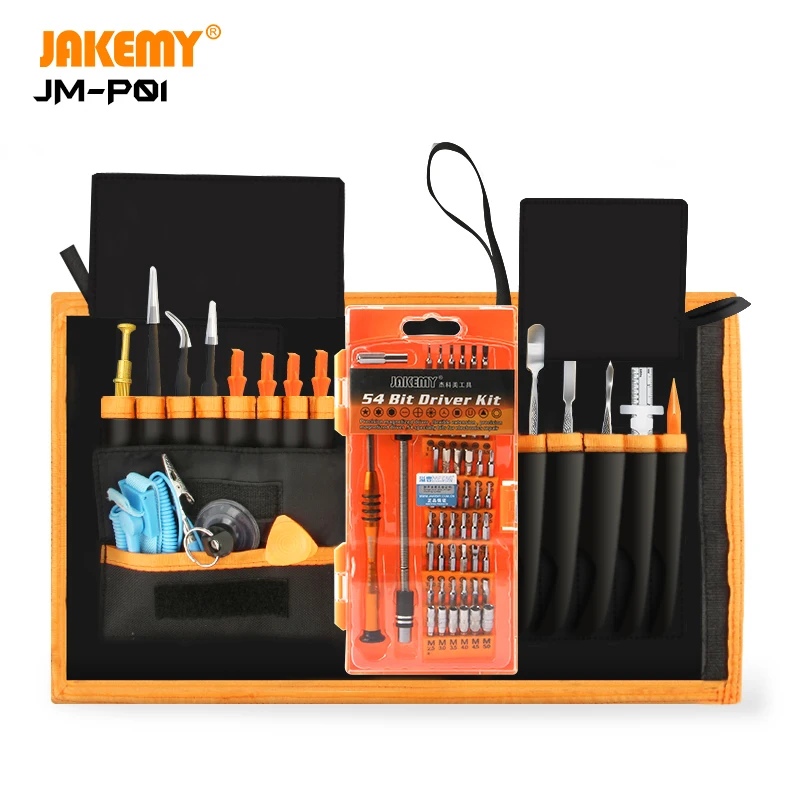 JAKEMY JM-P01 74 in 1 Professional Electronic Repair Toolkit Portable Precision screwdriver set for Electronic DIY Repair
JAKEMY JM-P01 74 in 1 Professional Electronic Repair Toolkit Portable Precision screwdriver set for Electronic DIY Repair