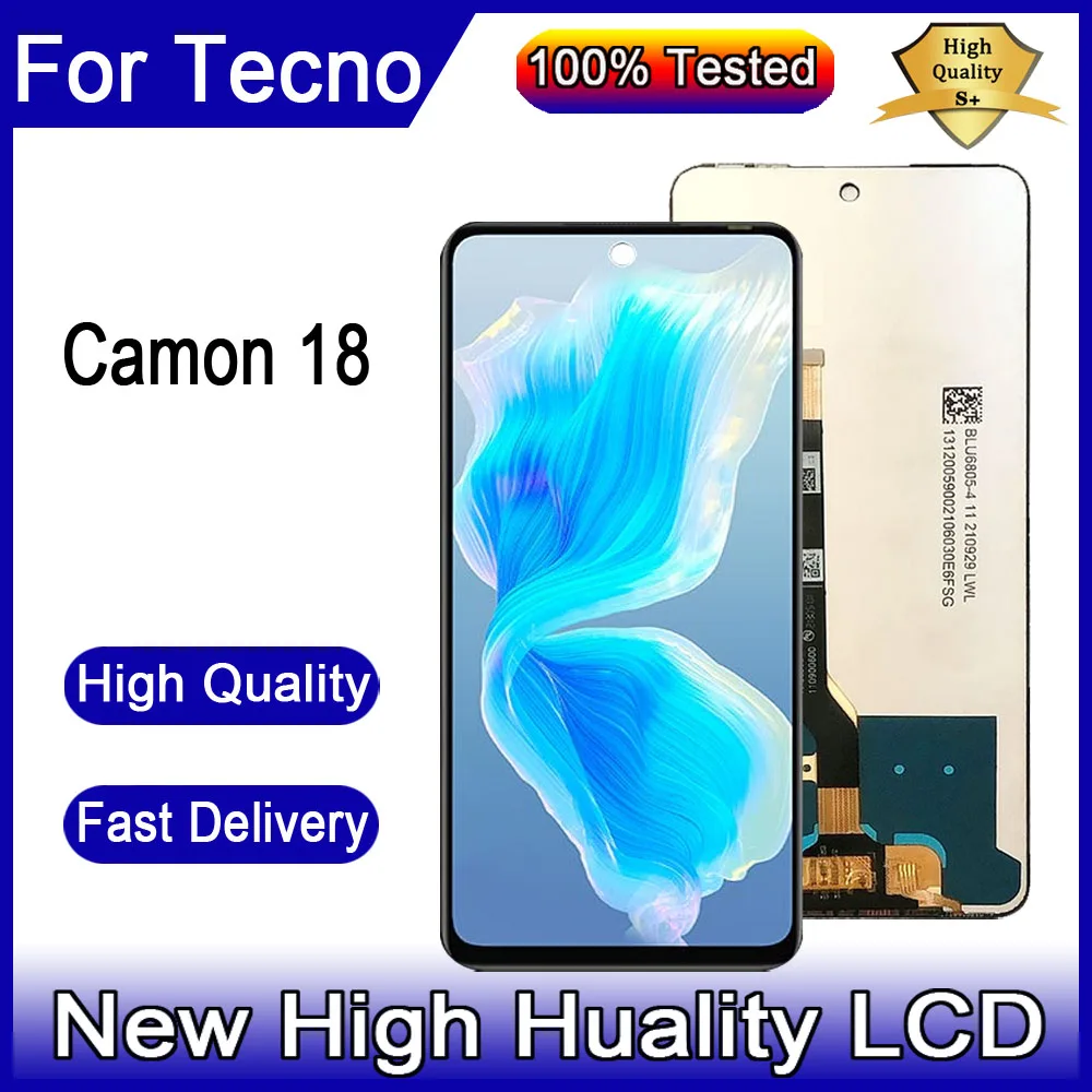 For Tecno Camon 18P 18 P CH7 CH7n LCD Display Digitizer Assembly Screen Replacement
For Tecno Camon 18P 18 P CH7 CH7n LCD Display Digitizer Assembly Screen Replacement