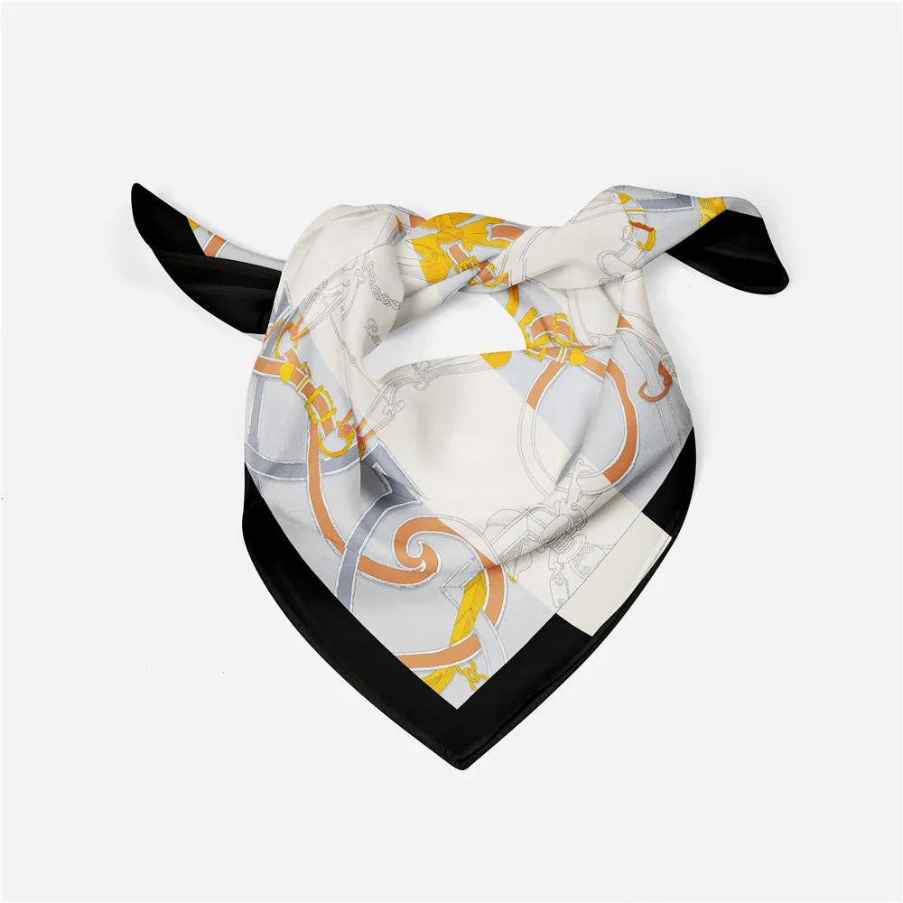 53cm New Design Chain Print Women Scarf 2022 Fashion Brand Silk Scarf Hair Square Scarf Hijab Neckerchief For Ladies Bandana
53cm New Design Chain Print Women Scarf 2022 Fashion Brand Silk Scarf Hair Square Scarf Hijab Neckerchief For Ladies Bandana