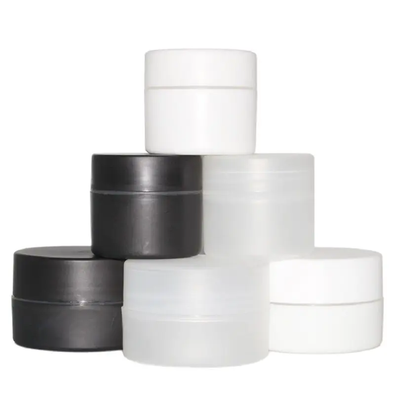 50pcs Cream Jar Plastic Empty Frosted Clear White Black 50g 100g Lotion Cosmtic Pot Refillable Bottles Containers For Cosmetics
50pcs Cream Jar Plastic Empty Frosted Clear White Black 50g 100g Lotion Cosmtic Pot Refillable Bottles Containers For Cosmetics
