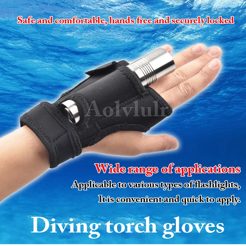 Underwater Scuba Diving Dive LED Torch Flashlight Holder Soft Black Neoprene Hand Arm Mount Wrist Strap Glove drop ship
Underwater Scuba Diving Dive LED Torch Flashlight Holder Soft Black Neoprene Hand Arm Mount Wrist Strap Glove drop ship