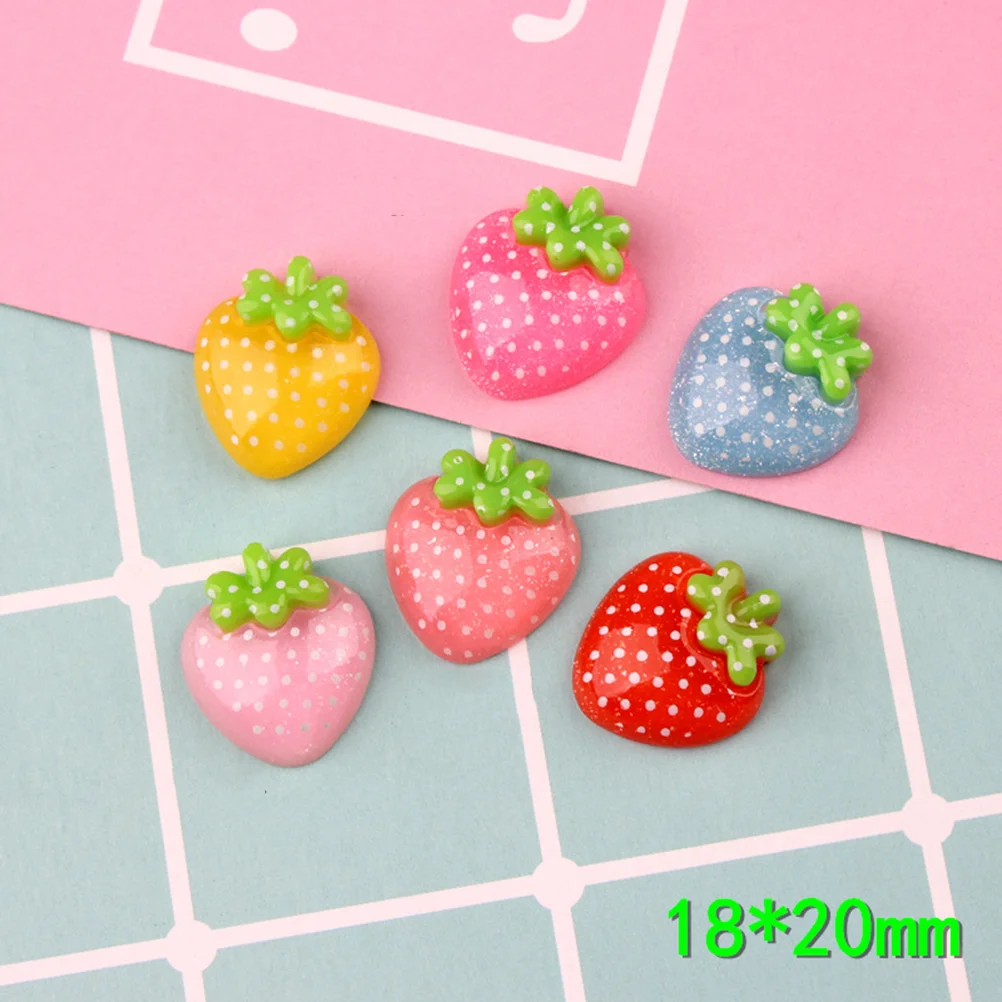 25PCS Flatback Fruit Resin Strawberry Fruit Charms Fruit for Headdress Hairpin Hair Clip Crafts Scrapbooking
25PCS Flatback Fruit Resin Strawberry Fruit Charms Fruit for Headdress Hairpin Hair Clip Crafts Scrapbooking