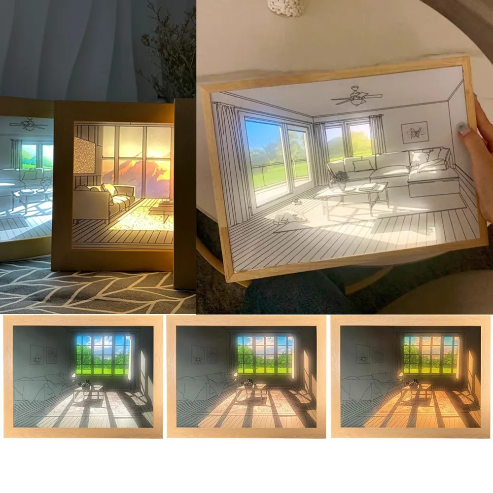 INS LED Decorative Light Painting Bedside Picture Japan Anime Style Creative Modern Simulate Sunshine Drawing Night Light Gift
INS LED Decorative Light Painting Bedside Picture Japan Anime Style Creative Modern Simulate Sunshine Drawing Night Light Gift