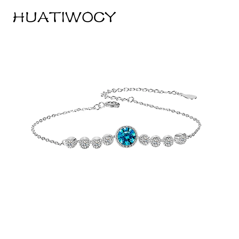 HUATIWOCY Fashion Jewelry Bracelet for Women 925 Silver Accessories with Zircon Gemstone Wedding Party Engagement Promise Gift
HUATIWOCY Fashion Jewelry Bracelet for Women 925 Silver Accessories with Zircon Gemstone Wedding Party Engagement Promise Gift