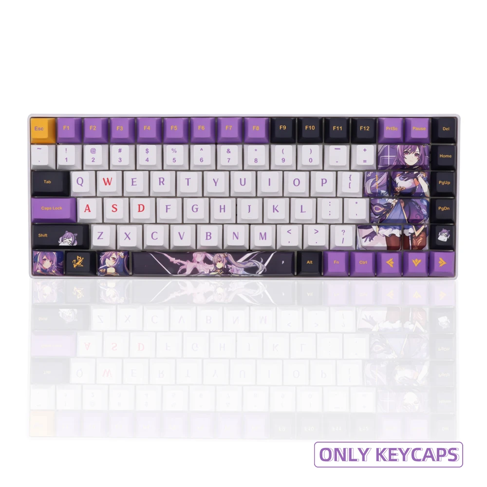 139 keys Genshin KeQing Theme keycaps Cherry height Game theme PBT Cosplay keycaps for Mechanical keyboard caps anime keycaps
139 keys Genshin KeQing Theme keycaps Cherry height Game theme PBT Cosplay keycaps for Mechanical keyboard caps anime keycaps