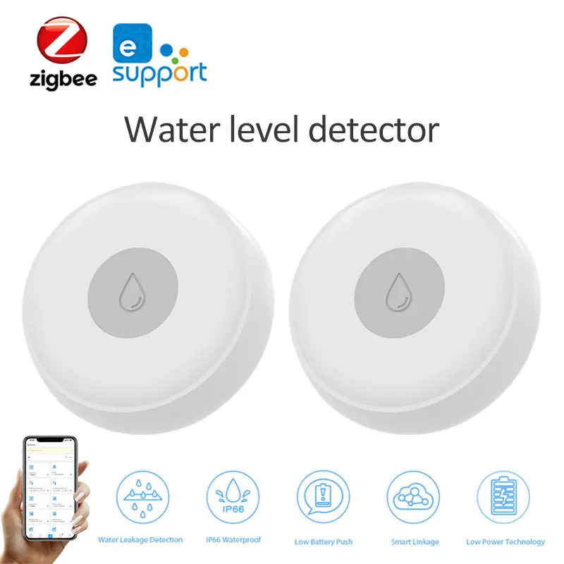 Датчик утечки воды Ewelink Zigbee для умного дома, беспроводное устройство с оповещением об обнаружении перелива воды
Датчик утечки воды Ewelink Zigbee для умного дома, беспроводное устройство с оповещением об обнаружении перелива воды