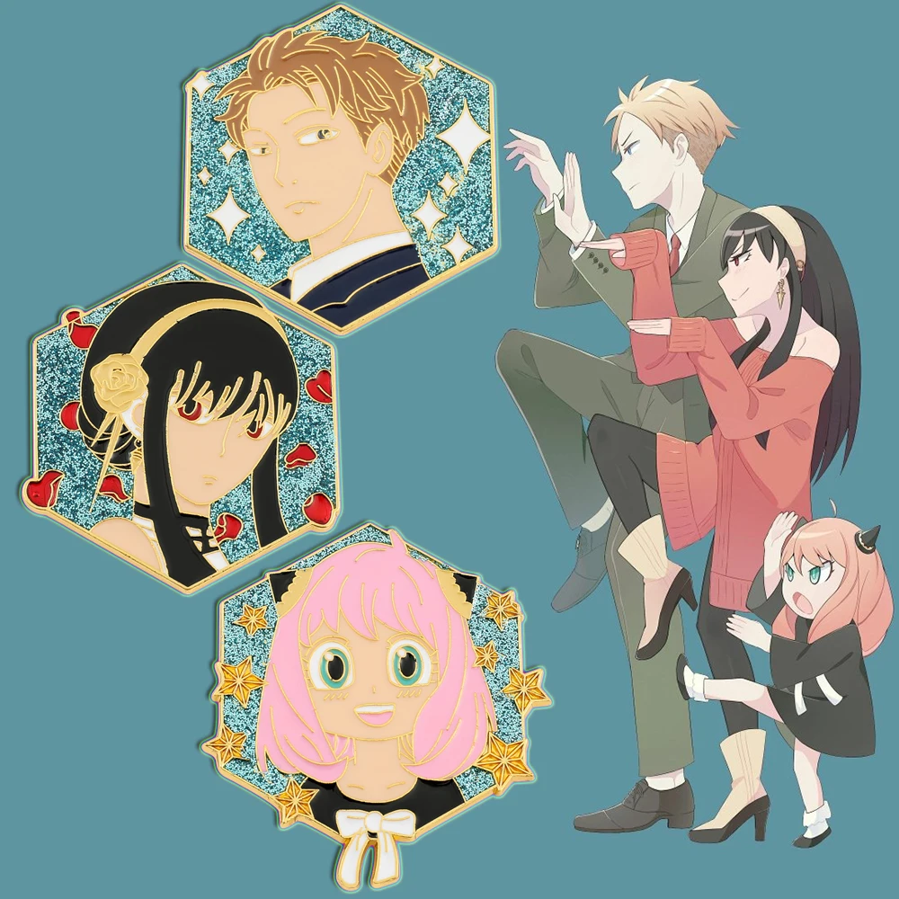 Spy X Family Twilight Anya Yor Forger Badges for Backpack Funny Pins Anime Pack Metal Brooch Buttons Badges for Women Dress
Spy X Family Twilight Anya Yor Forger Badges for Backpack Funny Pins Anime Pack Metal Brooch Buttons Badges for Women Dress
