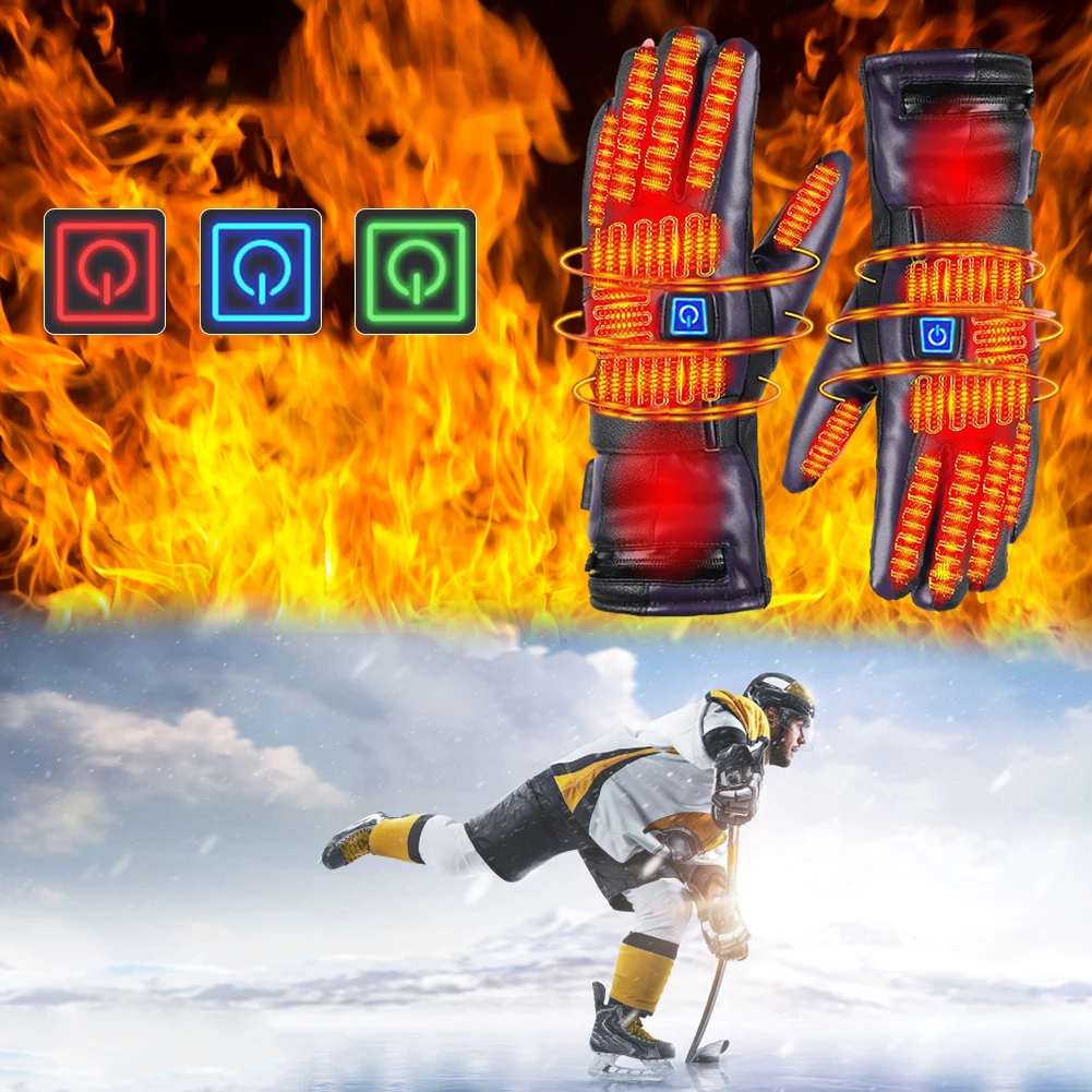 Мотоциклетные перчатки унисекс с подогревом, 3 режима нагрева, перчатки с электрическим подогревом, ветрозащитные водонепроницаемые Зимние перчатки для пешего туризма, катания на лыжах 
Мотоциклетные перчатки унисекс с подогревом, 3 режима нагрева, перчатки с электрическим подогревом, ветрозащитные водонепроницаемые Зимние перчатки для пешего туризма, катания на лыжах