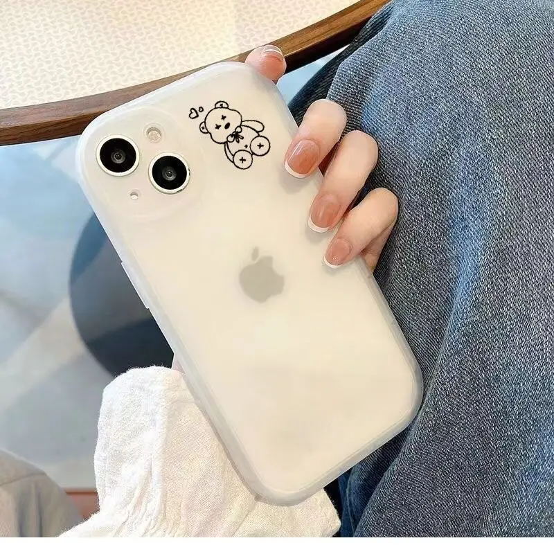 Matte Simple Full-Protection Case for iPhone 13 Pro Max Cartoon Bear Phone Cover for 12 11 Pro Max X XS XR 8 7 Plus SE 2020 Capa
Matte Simple Full-Protection Case for iPhone 13 Pro Max Cartoon Bear Phone Cover for 12 11 Pro Max X XS XR 8 7 Plus SE 2020 Capa
