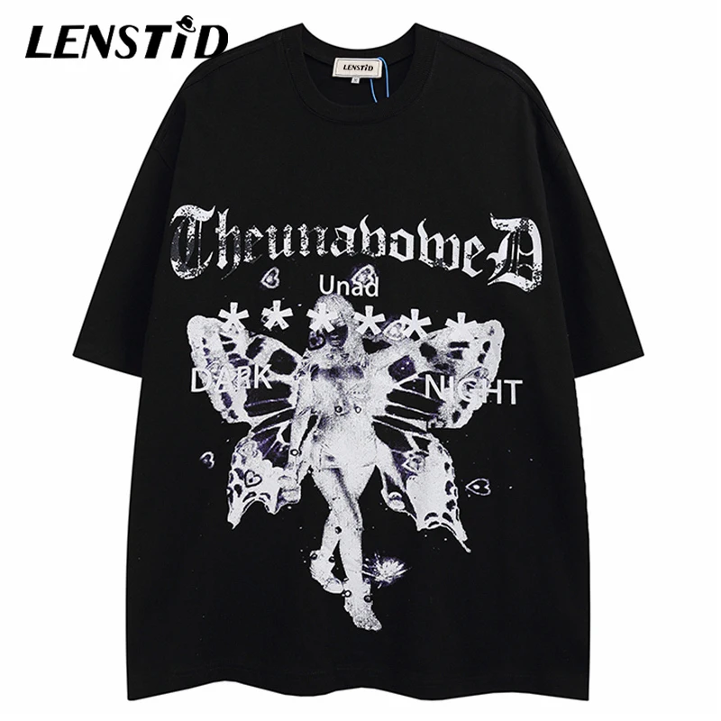 LENSTID Summer Men Oversize Short Sleeve Tshirts Hip Hop Butterfly Girl Print Streetwear Harajuku Casual Cotton Tops Tees Shirts
LENSTID Summer Men Oversize Short Sleeve Tshirts Hip Hop Butterfly Girl Print Streetwear Harajuku Casual Cotton Tops Tees Shirts