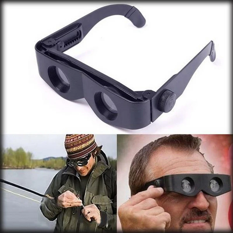 

1Pc Portable Glasses Style Telescope Magnifier Binoculars For Fishing Hiking Concert Sport Supply Binoculars Fishing Telescope