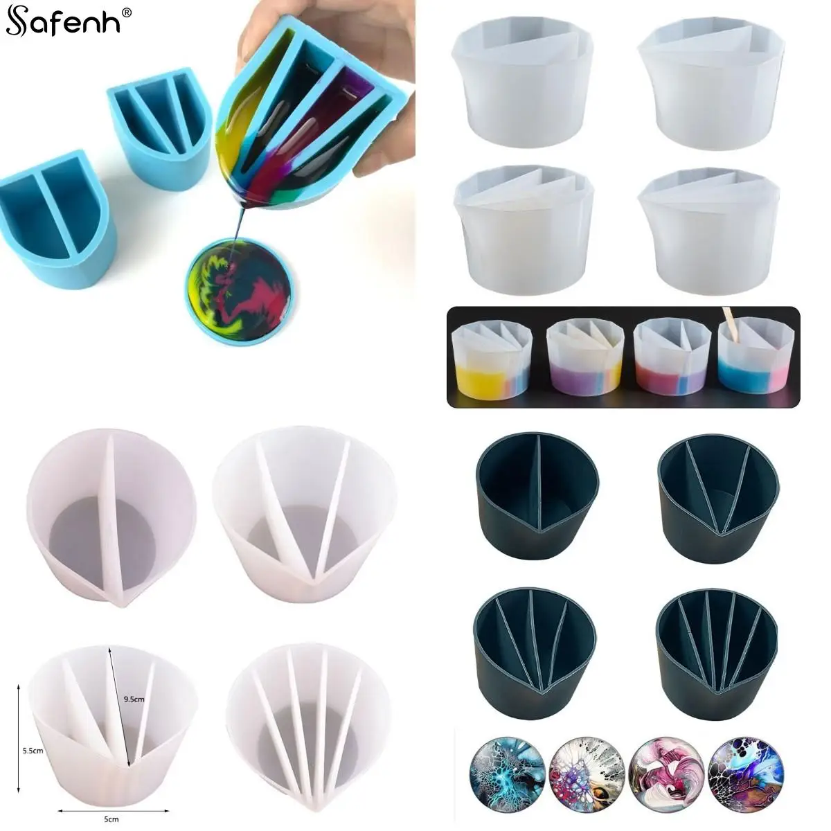 32styles DIY Silicone Resin Mixing Cup Distribution Cup DIY UV Resin Color Mixing Cup Liquid Resin Measuring Cups Jewelry Making
32styles DIY Silicone Resin Mixing Cup Distribution Cup DIY UV Resin Color Mixing Cup Liquid Resin Measuring Cups Jewelry Making