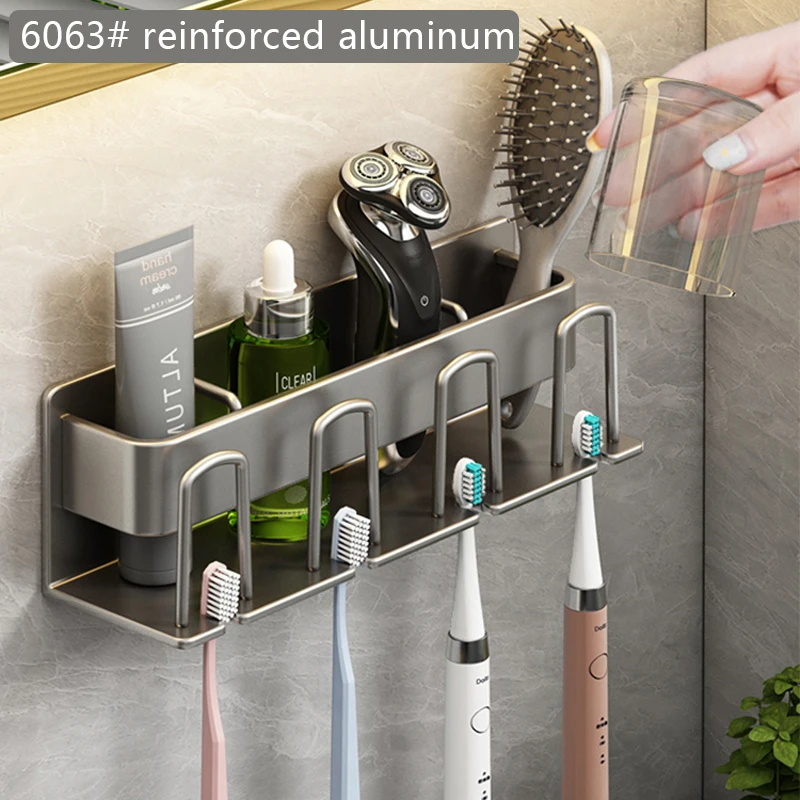 Storage Rack Drill-Free Accessories Bathroom Shelves Toothbrush Storage Rack Shower Wall Mounted Shampoo Electric Toothbrush
Storage Rack Drill-Free Accessories Bathroom Shelves Toothbrush Storage Rack Shower Wall Mounted Shampoo Electric Toothbrush