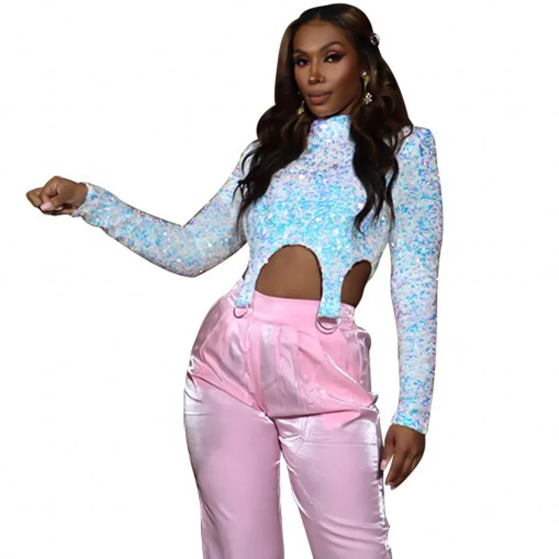 Irregular T Shirt Women Tops Stand Collar Full Sleeve Crop Top Spring Solid Sequin Street Style Sexy Full Sleeve Short Tee Shirt
Irregular T Shirt Women Tops Stand Collar Full Sleeve Crop Top Spring Solid Sequin Street Style Sexy Full Sleeve Short Tee Shirt
