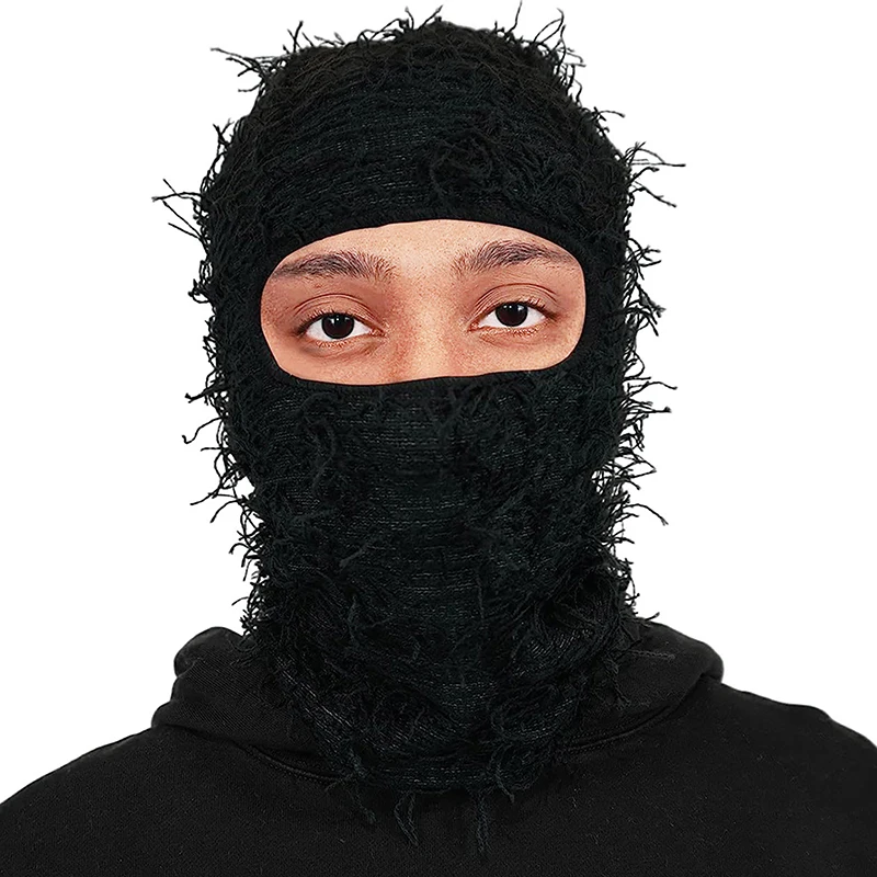 Hip Hop Balaclava Distressed Knitted Caps Full Face Ski Mask Women Outdoor Camouflage Fleece Fuzzy Ski Balaclava Beanies Men Hat
Hip Hop Balaclava Distressed Knitted Caps Full Face Ski Mask Women Outdoor Camouflage Fleece Fuzzy Ski Balaclava Beanies Men Hat