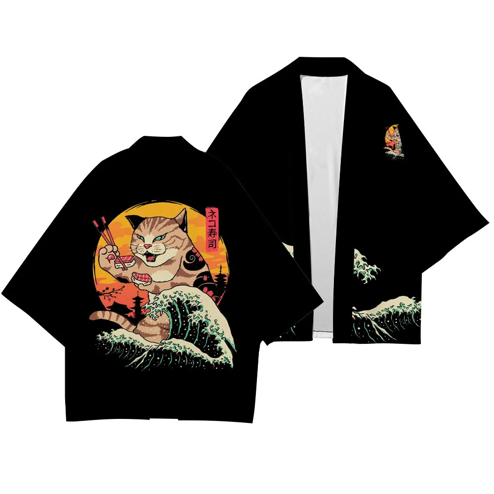 Wave Animal Nature Picture Men and Women Kimono Japanese Yukata Print Loose Casual Thin Coat Haori
Wave Animal Nature Picture Men and Women Kimono Japanese Yukata Print Loose Casual Thin Coat Haori