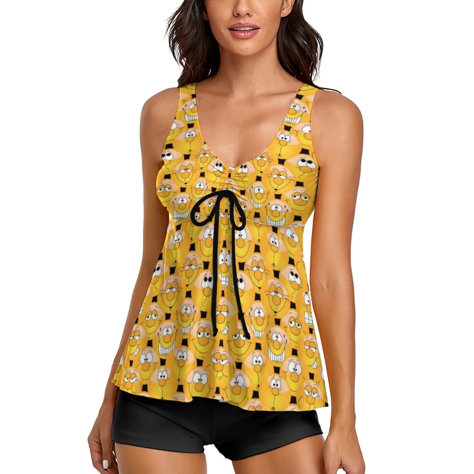 Meme Trendy Design Swimsuit Fun Yellow Tankini Swimwear Two Piece Print Bathing Suits Female Sexy Fitness Funny Beach Outfits
Meme Trendy Design Swimsuit Fun Yellow Tankini Swimwear Two Piece Print Bathing Suits Female Sexy Fitness Funny Beach Outfits