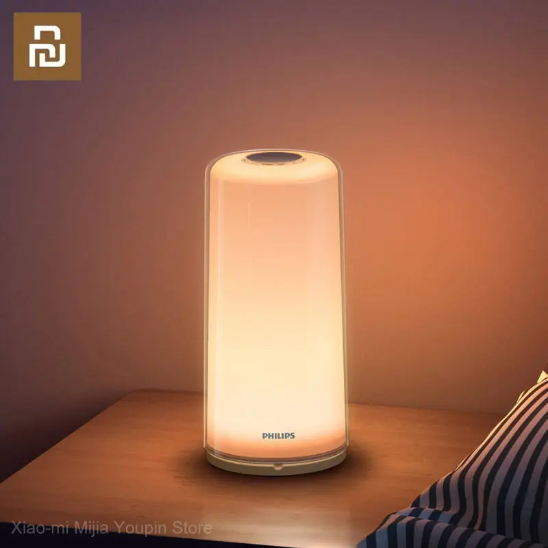 

Youpin Zhirui Smart Bedside Lamp Home Atmosphere Lighting Bedroom Night Light Music Sync Work With Mijia APP Portable Desk Lamp