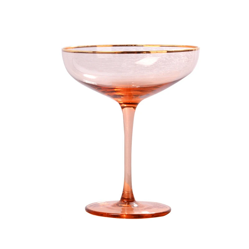 Nordic Asakuchi Style Lead-Free Crystal Wine Glass Pink Gold Foil Sweet Champagne Glasses Cocktail Goblet Festival Drinking Cup
Nordic Asakuchi Style Lead-Free Crystal Wine Glass Pink Gold Foil Sweet Champagne Glasses Cocktail Goblet Festival Drinking Cup
