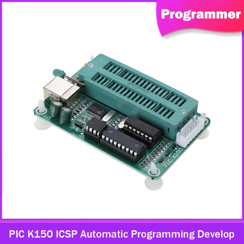 Программатор PIC K150 ICSP, автоматическое программирование по USB, разработка микроконтроллера с кабелем USB ICSP 30 см, 8pin-40pin, чипы Dip
Программатор PIC K150 ICSP, автоматическое программирование по USB, разработка микроконтроллера с кабелем USB ICSP 30 см, 8pin-40pin, чипы Dip