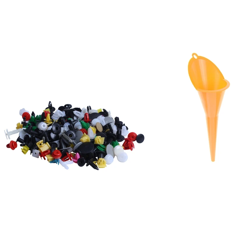 200Pcs Universal Mixed Auto Fastener Car Bumper Clips Retainer & 1 Pcs Multi-Function Car Fueling Funnel
200Pcs Universal Mixed Auto Fastener Car Bumper Clips Retainer & 1 Pcs Multi-Function Car Fueling Funnel