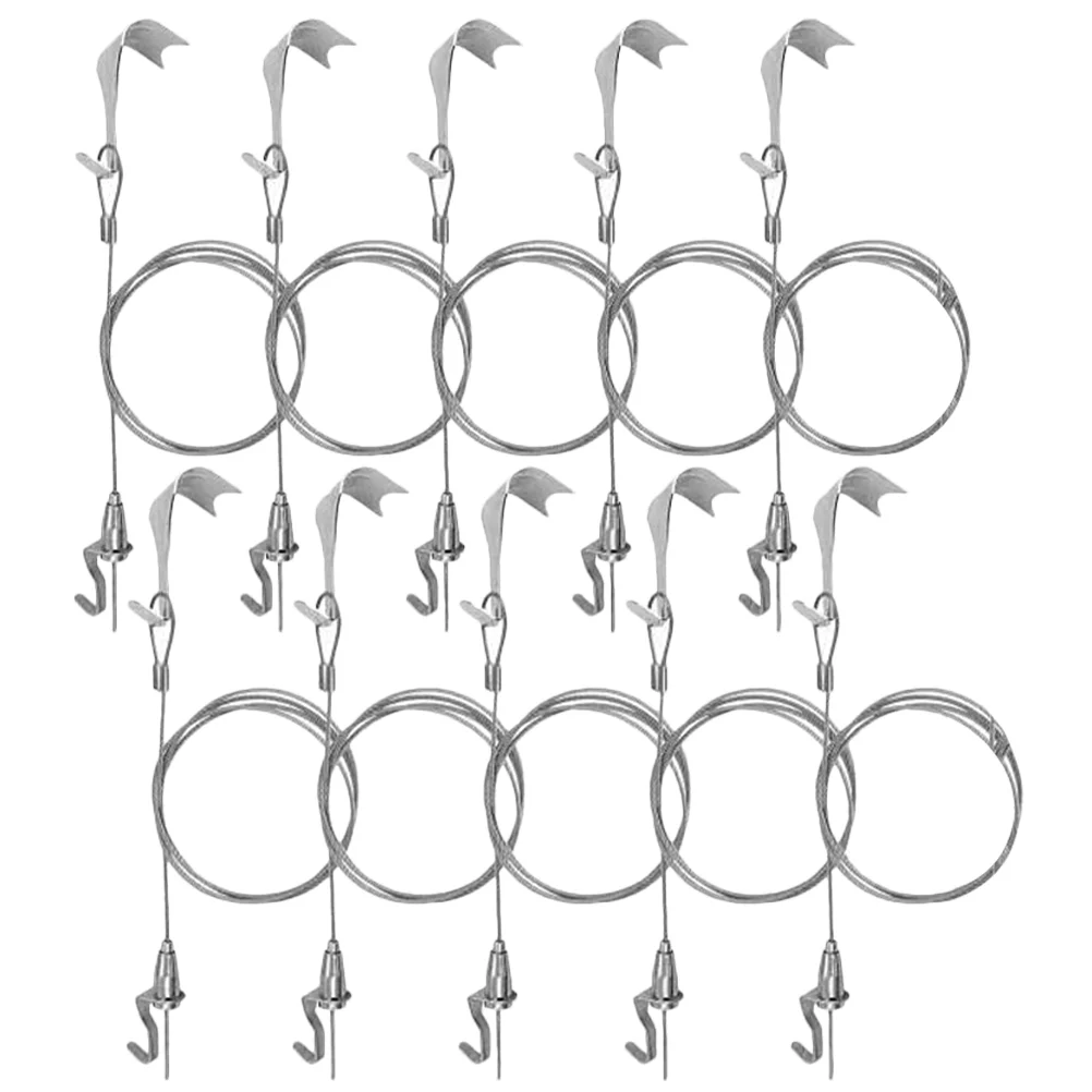 10 Sets Picture Hanging Wires Rope Hooks Kit Picture Display Hanging Wire Hooks 
10 Sets Picture Hanging Wires Rope Hooks Kit Picture Display Hanging Wire Hooks