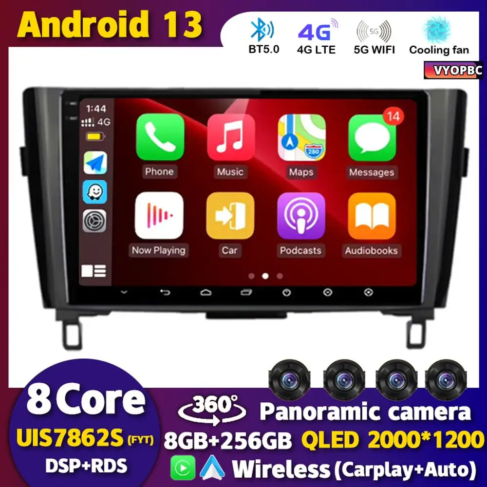 Автомагнитола Carplay для Nissan X-Trail xtrail X-Trail 3 T32 Qashqai J11 2013-2022, мультимедийный плеер с GPS, стерео, Android 13
Автомагнитола Carplay для Nissan X-Trail xtrail X-Trail 3 T32 Qashqai J11 2013-2022, мультимедийный плеер с GPS, стерео, Android 13